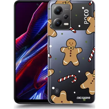 Pouzdro na mobilní telefon Picasee silikonový průhledný obal pro Xiaomi Poco X5 - Gingerbread