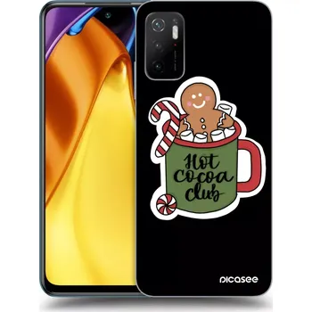 Pouzdro na mobilní telefon Picasee silikonový černý obal pro Xiaomi Poco M3 Pro 5G - Hot Cocoa Club