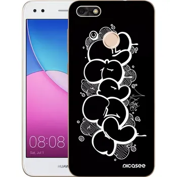 Pouzdro na mobilní telefon Picasee silikonový průhledný obal pro Huawei P9 Lite Mini - Throw UP