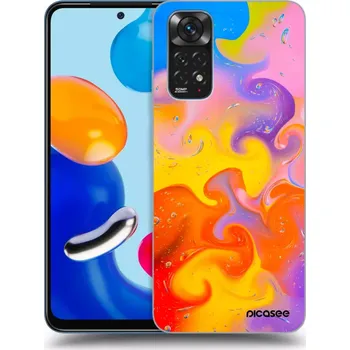 Pouzdro na mobilní telefon Picasee silikonový černý obal pro Xiaomi Redmi Note 11 - Bubbles