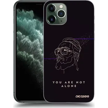 Pouzdro na mobilní telefon Picasee silikonový průhledný obal pro Apple iPhone 11 Pro Max - You are not alone