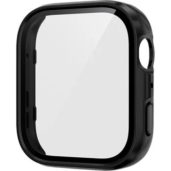 Příslušenství k chytrým hodinkám VSECHNONAMOBIL 109827 PC FULL COVER Plastový kryt se sklem pro Huawei Watch Fit 4 černý