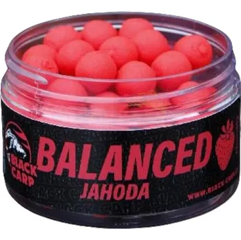 Boilies Black Carp Balanced 12 mm 60 g jahoda