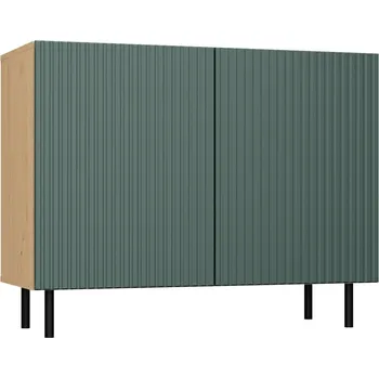Komoda Komoda Kama 2D Slim dub artisan/zelená