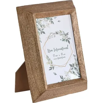 Digitální fotorámeček Fotorámeček Home ESPRIT Přírodní Sklo Mangové dřevo (19 x 3 x 24 cm)