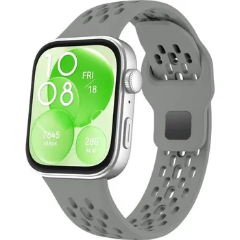 Ostatní příslušenství k chytrým hodinkám VSECHNONAMOBIL 109914 AIRY Silikonový řemínek pro Huawei Watch Fit 4 / Fit 4 Pro šedý