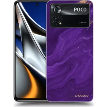 Pouzdro na mobilní telefon Picasee ULTIMATE CASE pro Xiaomi Poco M4 Pro - Fialová