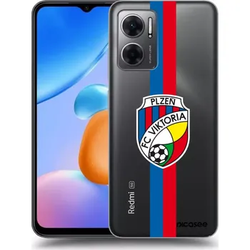 Pouzdro na mobilní telefon Picasee silikonový průhledný obal pro Xiaomi Redmi 10 5G - FC Viktoria Plzeň H