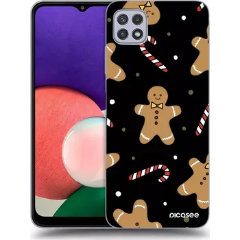 Pouzdro na mobilní telefon Picasee silikonový černý obal pro Samsung Galaxy A22 A226B 5G - Gingerbread