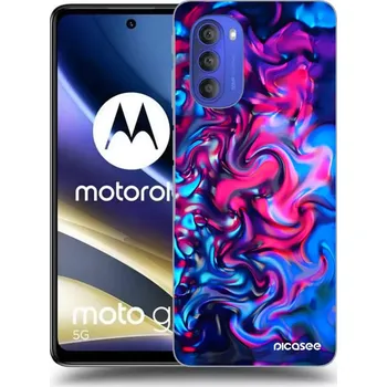 Pouzdro na mobilní telefon Picasee silikonový průhledný obal pro Motorola Moto G51 - Redlight