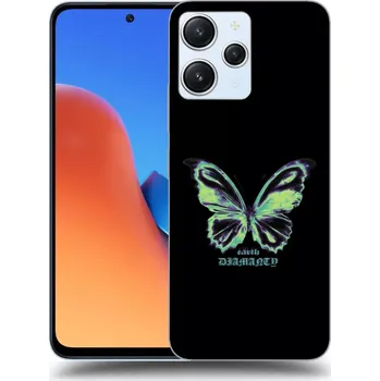 Pouzdro na mobilní telefon Picasee silikonový průhledný obal pro Xiaomi Redmi 12 4G - Diamanty Blue