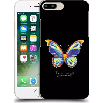 Pouzdro na mobilní telefon Picasee silikonový černý obal pro Apple iPhone 7 Plus - Diamanty Black