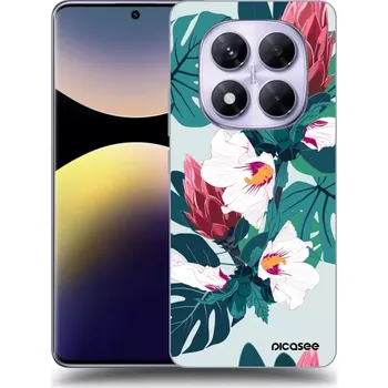 Pouzdro na mobilní telefon Picasee silikonový průhledný obal pro Xiaomi Redmi Note 14 Pro 5G - Rhododendron