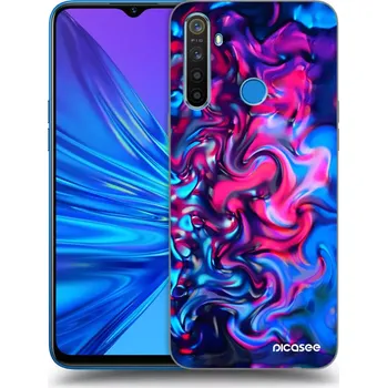 Pouzdro na mobilní telefon Picasee silikonový průhledný obal pro Realme 5 - Redlight