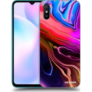 Pouzdro na mobilní telefon Picasee silikonový průhledný obal pro Xiaomi Redmi 9AT - Electric