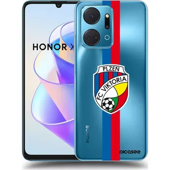 Pouzdro na mobilní telefon Picasee silikonový průhledný obal pro Honor X7a - FC Viktoria Plzeň H