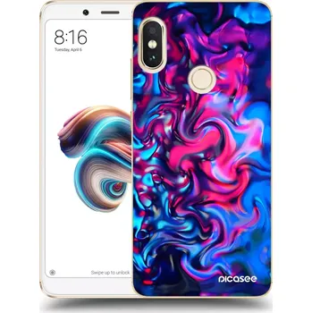 Pouzdro na mobilní telefon Picasee silikonový průhledný obal pro Xiaomi Redmi Note 5 Global - Redlight
