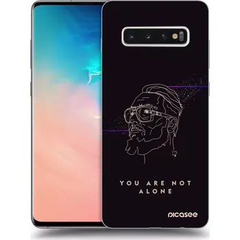 Pouzdro na mobilní telefon Picasee silikonový průhledný obal pro Samsung Galaxy S10 Plus G975 - You are not alone