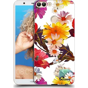 Pouzdro na mobilní telefon Picasee silikonový černý obal pro Huawei P Smart - Meadow