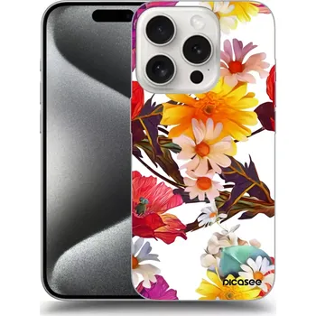 Pouzdro na mobilní telefon Picasee silikonový černý obal pro Apple iPhone 16 Pro - Meadow