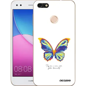 Pouzdro na mobilní telefon Picasee silikonový průhledný obal pro Huawei P9 Lite Mini - Diamanty White