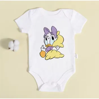 Kojenecké bílé body s roztomilými postavičkami Disney Motiv: DP0205, Velikost: 6 měsíců