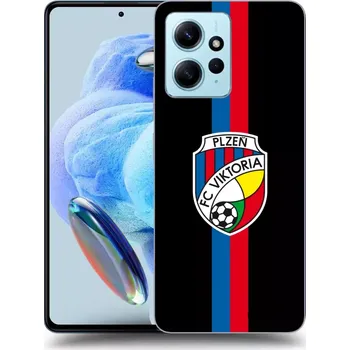 Pouzdro na mobilní telefon Picasee silikonový černý obal pro Xiaomi Redmi Note 12 4G - FC Viktoria Plzeň H