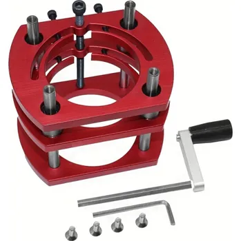 Sada nářadí Zvedák pro práci se dřevem 11,5 x 10 cm Hliníková slitina s klikou Otvor pro 65mm motor Výškově nastavitelný držák pro frézování