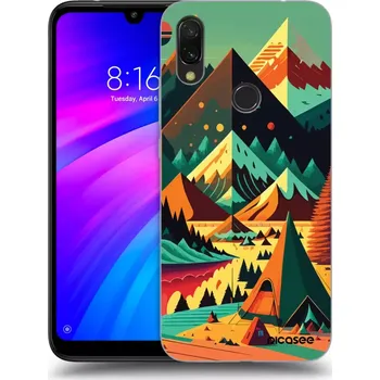 Pouzdro na mobilní telefon Picasee silikonový černý obal pro Xiaomi Redmi 7 - Colorado