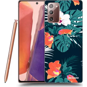 Pouzdro na mobilní telefon Picasee silikonový průhledný obal pro Samsung Galaxy Note 20 - Monstera Color