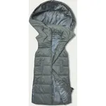 Dámská vesta v khaki barvě s kapucí (B8212-11) odstíny zelené L (40)