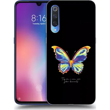 Pouzdro na mobilní telefon Picasee silikonový průhledný obal pro Xiaomi Mi 9 - Diamanty Black