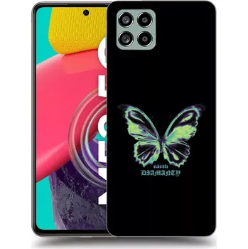 Pouzdro na mobilní telefon Picasee silikonový průhledný obal pro Samsung Galaxy M53 5G - Diamanty Blue