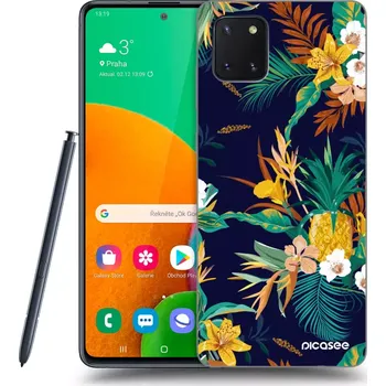 Pouzdro na mobilní telefon Picasee silikonový průhledný obal pro Samsung Galaxy Note 10 Lite N770F - Pineapple Color