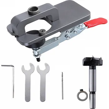 Multimetr Sada vrtáků na panty 35 mm s dorazem Lokátor pantů Vrták 2 mm Imbusový klíč Otevírák otvorů Montáž nábytkových pantů Dřevo