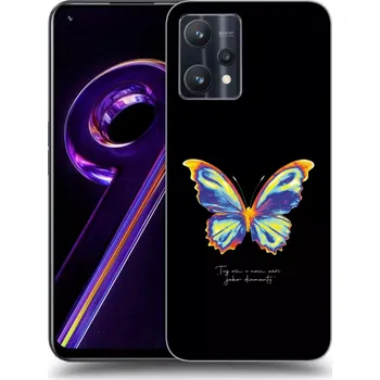 Pouzdro na mobilní telefon Picasee silikonový průhledný obal pro Realme 9 Pro 5G - Diamanty Black