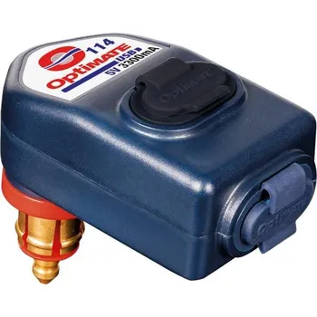 OPTImate USB nabíječka se zástrčkou do zásuvky DIN DO CAN-BUS BMW, TRIUMPH, DUCATI MULTIstrada i s GNIAZDKAMI USB-A a USB-C (3300MA) (výklopná) (EL) - nahrazuje O105 V2 (OPTImate USB nabíječka se zástrčkou do zásuvky DIN DO CAN-BUS BMW, TRIUMPH, DUCATI)