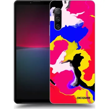 Pouzdro na mobilní telefon Picasee silikonový průhledný obal pro Sony Xperia 10 IV 5G - Watercolor