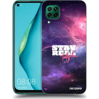 Pouzdro na mobilní telefon Picasee silikonový průhledný obal pro Huawei P40 Lite - Stay Real