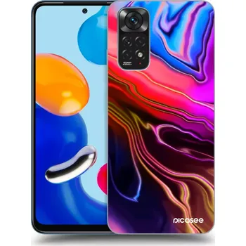 Pouzdro na mobilní telefon Picasee silikonový průhledný obal pro Xiaomi Redmi Note 11 - Electric