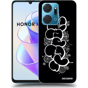 Pouzdro na mobilní telefon Picasee silikonový černý obal pro Honor X7a - Throw UP