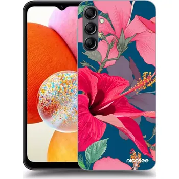 Pouzdro na mobilní telefon Picasee silikonový průhledný obal pro Samsung Galaxy A15 A156B 5G - Hibiscus