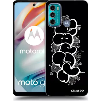 Pouzdro na mobilní telefon Picasee silikonový průhledný obal pro Motorola Moto G60 - Throw UP