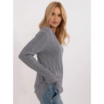 Dámský svetr Jumper AT SW 2343.88 tmavě šedý jedna velikost