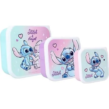 imago Svačinový box Lilo & Stitch - Stitch a Angel (3 ks)