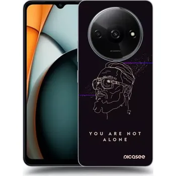Pouzdro na mobilní telefon Picasee silikonový černý obal pro Xiaomi Redmi A3 - You are not alone