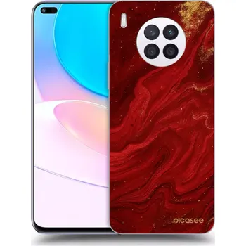 Pouzdro na mobilní telefon Picasee silikonový průhledný obal pro Huawei Nova 8i - Červená