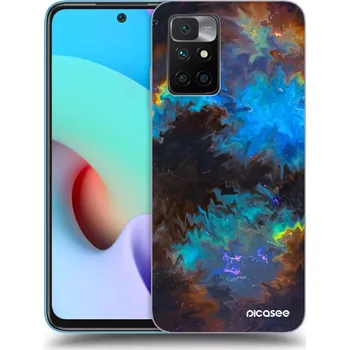 Pouzdro na mobilní telefon Picasee silikonový černý obal pro Xiaomi Redmi 10 - Space