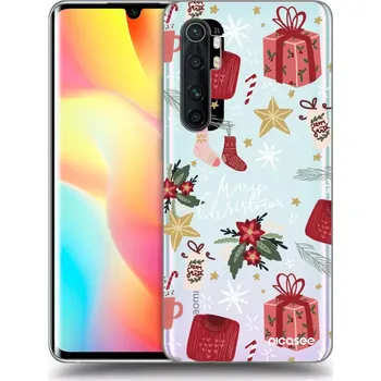 Pouzdro na mobilní telefon Picasee silikonový průhledný obal pro Xiaomi Mi Note 10 Lite - Christmas