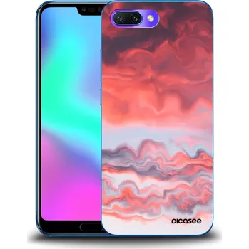 Pouzdro na mobilní telefon Picasee silikonový průhledný obal pro Honor 10 - Sunset